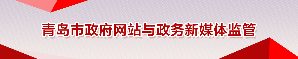 青岛市政府网站与政务新媒体监管